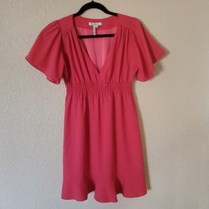 BCBGeneration Coral Ruffle Dress, Small